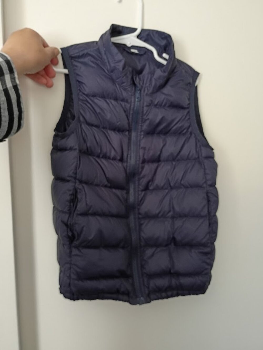 MUJI Kids Lightweight Puffer Vest – Size 120 (Navy)